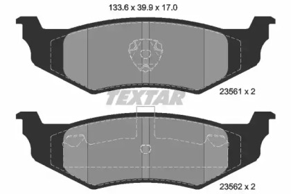 Запчасти для ТО TEXTAR для DODGE NEON 2.0 16V