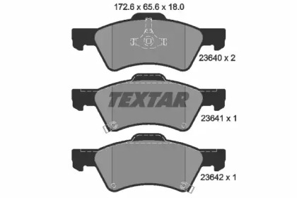 Запчасти для ТО TEXTAR для DODGE CARAVAN (RG_) 3.3 AWD