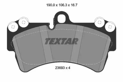 Дополнительные работы TEXTAR для PORSCHE CAYENNE (9PA) Turbo 4.5