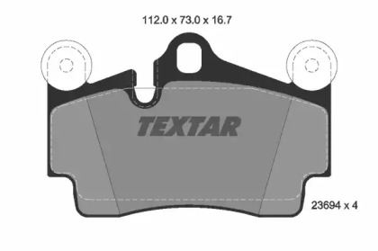 Дополнительные работы TEXTAR для PORSCHE CAYENNE (9PA) Turbo 4.5