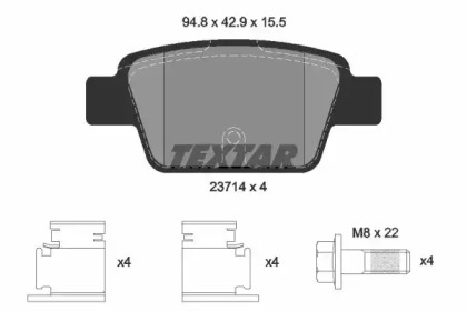 Тормозные колодки TEXTAR для FIAT STILO Multi Wagon (192_) 1.9 JTD