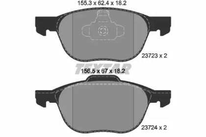 Запчасти для ТО TEXTAR для VOLVO C30 1.6 D2