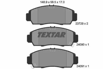 Дополнительные работы TEXTAR для HONDA CIVIC VII Hatchback (EU, EP, EV) 2.0 i Sport