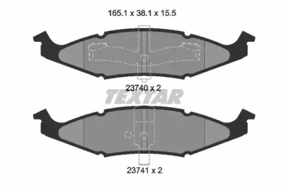 Запчасти для ТО TEXTAR для DODGE NEON 2.0 16V