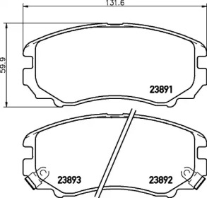Запчасти для ТО TEXTAR для KIA SOUL (AM) 1.6