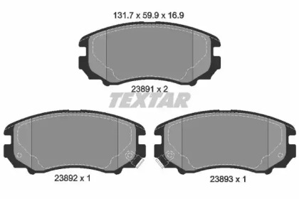 Запчасти для ТО TEXTAR для KIA SOUL (AM) 1.6