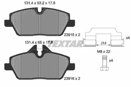 Дополнительные работы TEXTAR для MINI MINI купе (R58) Cooper