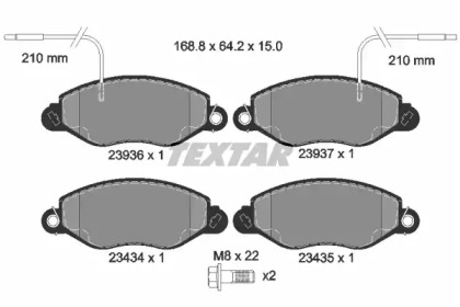 Дисковой тормозной механизм TEXTAR для NISSAN CABSTAR E (TL_, VL_) 125.35, 125.45 (TL0, VL0)