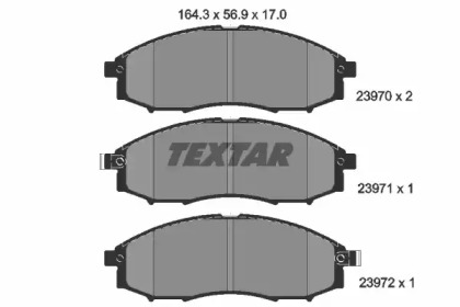 Запчасти для ТО TEXTAR для NISSAN NAVARA (D22_) 2.5 D 4x4