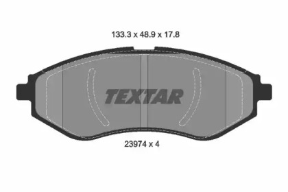 Тормозные колодки TEXTAR для CHEVROLET KALOS 1.2