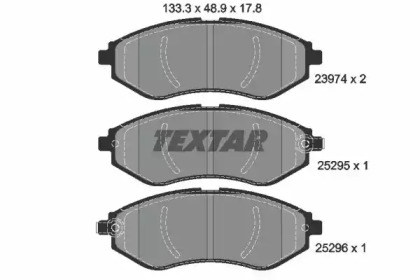 Тормозные колодки TEXTAR для CHEVROLET KALOS 1.2