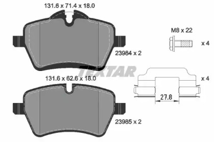 Дополнительные работы TEXTAR для MINI MINI Кабриолет (R52) John Cooper Works