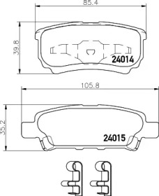 Запчасти для ТО TEXTAR для JEEP COMPASS (MK49) 2.4 4x4
