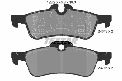 Дисковой тормозной механизм TEXTAR для MINI MINI Кабриолет (R52) Cooper