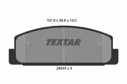 Тормозные колодки TEXTAR для MAZDA 6 универсал (GH) 2.2 D