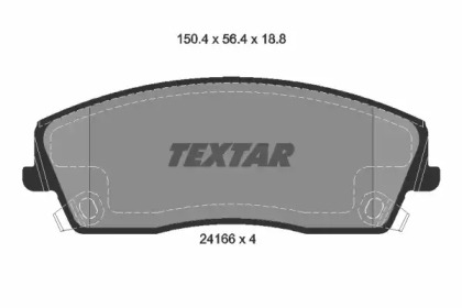 Тормозные колодки TEXTAR для DODGE CHALLENGER купе 5.7