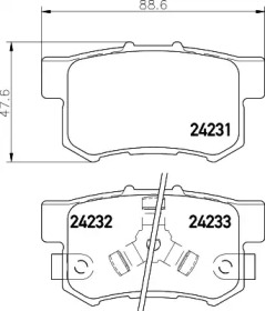Дисковой тормозной механизм TEXTAR для HONDA ACCORD IX седан (CR) 2.4