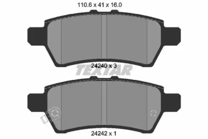 Запчасти для ТО TEXTAR для NISSAN PATHFINDER IV (R52) 3.0 dCi 4WD