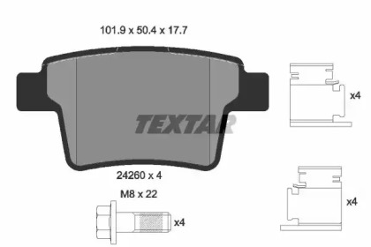 Дисковой тормозной механизм TEXTAR для JAGUAR X-TYPE Estate (X400) 2.0 D