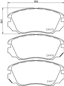 Дополнительные работы TEXTAR для CHEVROLET MALIBU (V300) 2.0 D