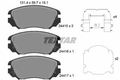 Дополнительные работы TEXTAR для CHEVROLET MALIBU (V300) 2.0 D