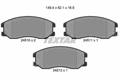 Дисковой тормозной механизм TEXTAR для CHEVROLET EQUINOX 3.4
