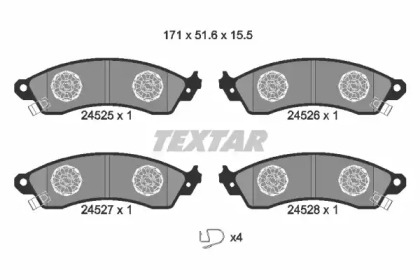 Дополнительные работы TEXTAR для CHEVROLET CORVETTE Кабриолет (1YY) 5.7