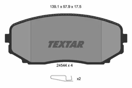 Запчасти для ТО TEXTAR для MAZDA CX-9 (TB) 3.7