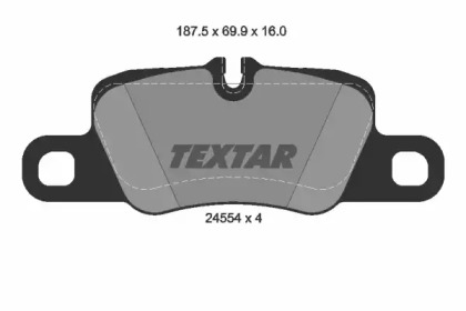 Дисковой тормозной механизм TEXTAR для PORSCHE PANAMERA Sport Turismo (971) 4.0 4S Diesel