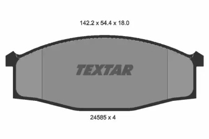 Запчасти для ТО TEXTAR для NISSAN CABSTAR (F22, H40) 2.5 TD (F22)