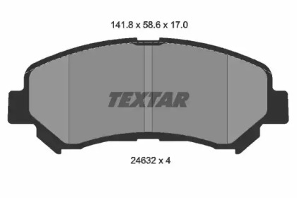 Запчасти для ТО TEXTAR для NISSAN X-TRAIL (T31) 2.0