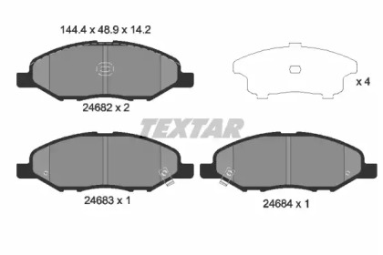 Дисковой тормозной механизм TEXTAR для NISSAN NOTE (E11, NE11) 1.5 dCi