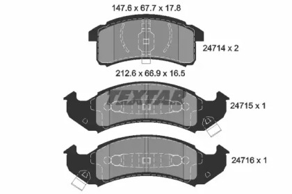Запчасти для ТО TEXTAR для CHEVROLET CAMARO 3.4 V6