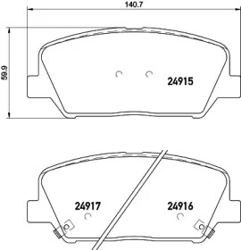 Дисковой тормозной механизм TEXTAR для KIA CEE'D (JD) 1.4 MPI