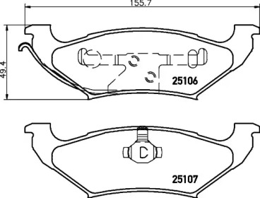 Запчасти для ТО TEXTAR для CHEVROLET SILVERADO 1500 4.3 AWD