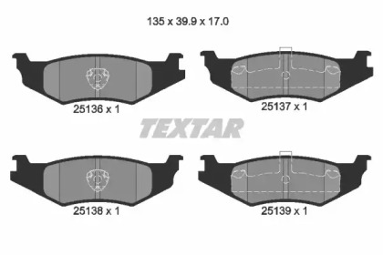 Запчасти для ТО TEXTAR для DODGE NEON 2.0 16V