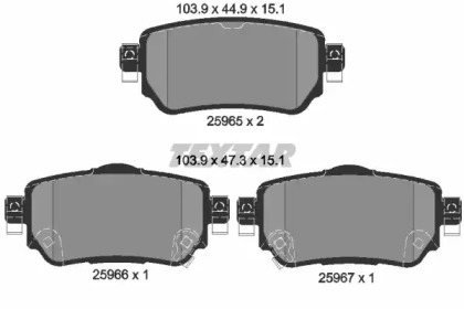 Дисковой тормозной механизм TEXTAR для NISSAN QASHQAI II (J11, J11_) 1.6 dCi ALL MODE 4x4-i