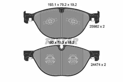 Дисковой тормозной механизм TEXTAR для JAGUAR F-TYPE купе (X152) 400