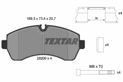 Дополнительные работы TEXTAR для VW CRAFTER 30-50 c бортовой платформой/ходовая часть (2F_) 2.0 TDI