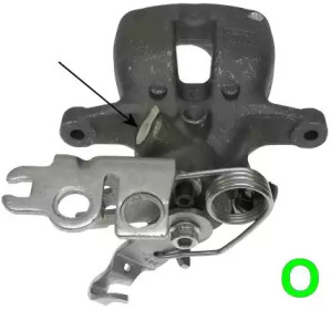 Суппорт диского колесного тормозного механизма TEXTAR для VW CADDY III Variant (2KB, 2KJ, 2CB, 2CJ) 1.6