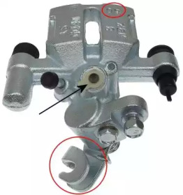 Суппорт диского колесного тормозного механизма TEXTAR для MAZDA 323 F V (BA) 1.8 16V