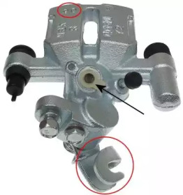 Суппорт диского колесного тормозного механизма TEXTAR для MAZDA 323 F V (BA) 1.8 16V