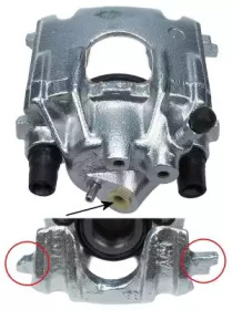 Суппорт диского колесного тормозного механизма / -держатель TEXTAR для VW POLO (6N1) 64 1.9 D