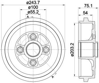 Барабанный тормозной механизм TEXTAR для NISSAN MICRA IV (K13) 1.2 DIG-S