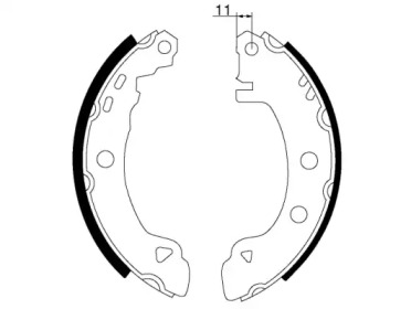Барабанный тормозной механизм TEXTAR для ALFA ROMEO 146 (930_) 1.9 JTD (930.B4B)