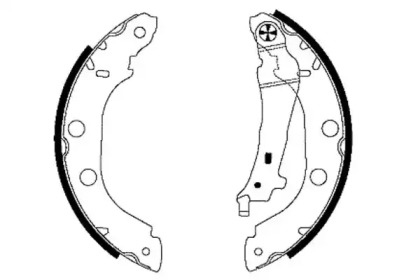 Барабанный тормозной механизм TEXTAR для NISSAN KUBISTAR (X76) 1.5 dCi