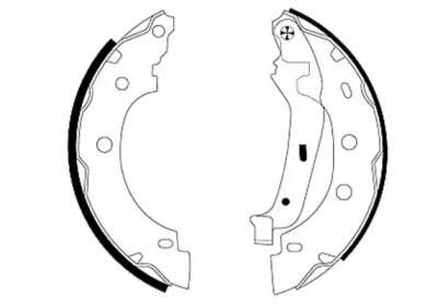 Барабанный тормозной механизм TEXTAR для NISSAN KUBISTAR (X76) 1.5 dCi