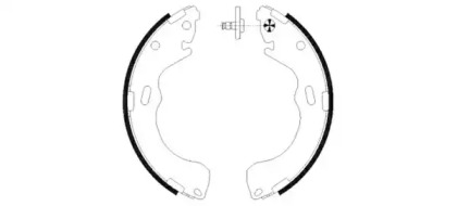 Барабанный тормозной механизм TEXTAR для MAZDA 626 V Station Wagon (GW) 2.0 Turbo DI