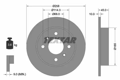 Дисковой тормозной механизм TEXTAR для NISSAN PRIMERA Traveller (WP11) 2.0 TD