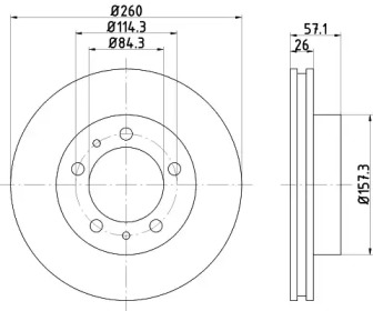 Дисковой тормозной механизм TEXTAR для NISSAN VANETTE Фургон (C22) 1.5